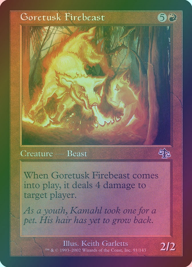 Goretusk Firebeast (JUD) (91) / Foil