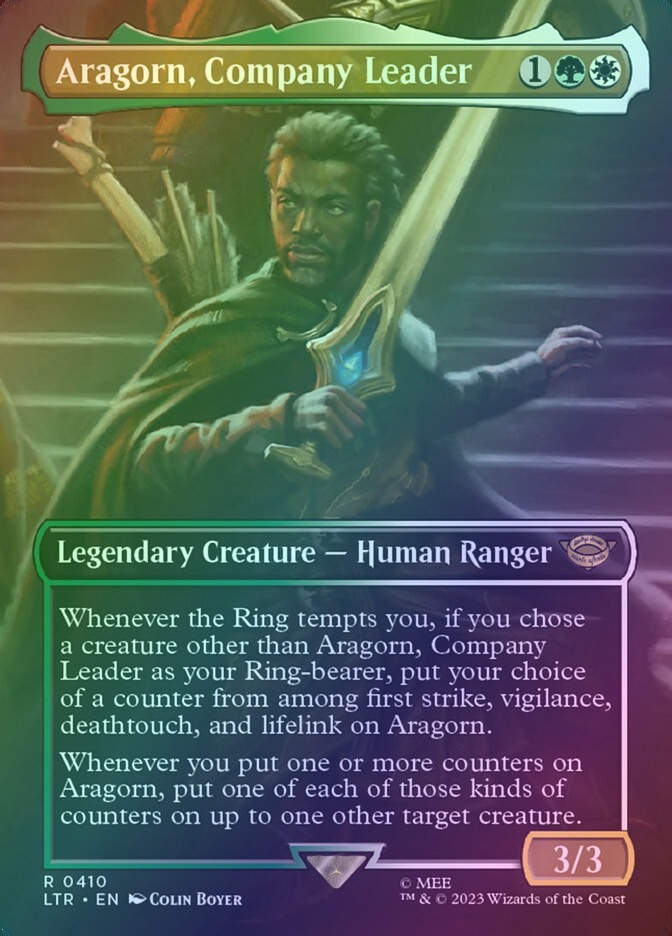 Aragorn, Company Leader (LTR) (410) / Borderless / Foil