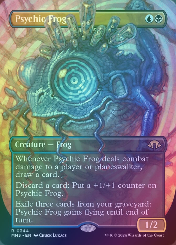 Psychic Frog (MH3) (344) / Borderless / Foil