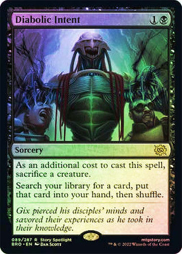 Diabolic Intent (BRO) / Foil