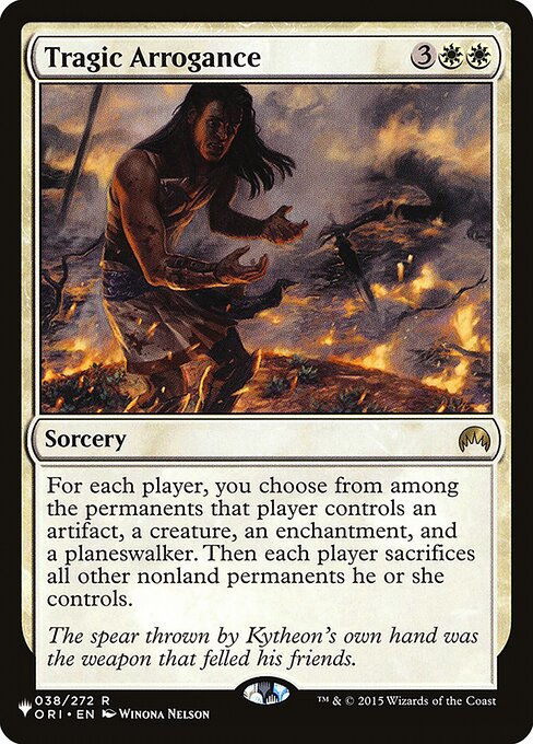 Tragic Arrogance (PLST) (ORI-38)