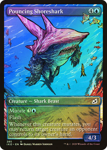 Pouncing Shoreshark (IKO) (285) / Showcase / Foil