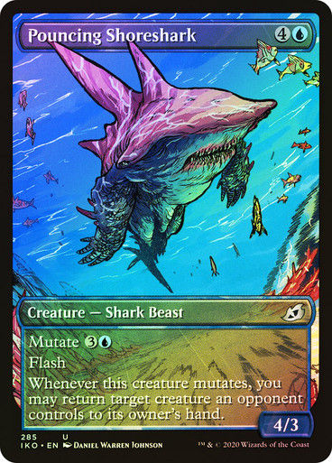 Pouncing Shoreshark (IKO) (285) / Showcase / Foil