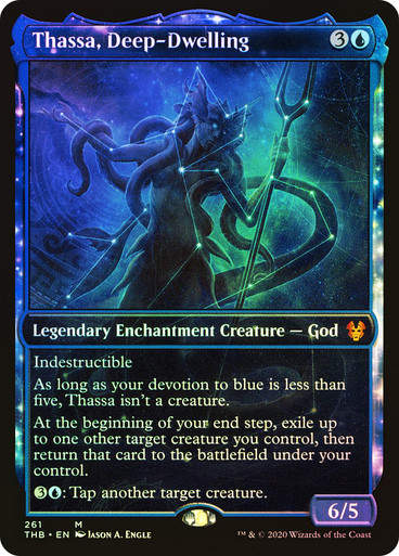 Thassa, Deep-Dwelling (THB) (261) / Showcase / Foil
