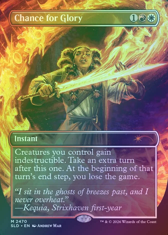 Chance for Glory (SLD) (2470) / Borderless / Foil