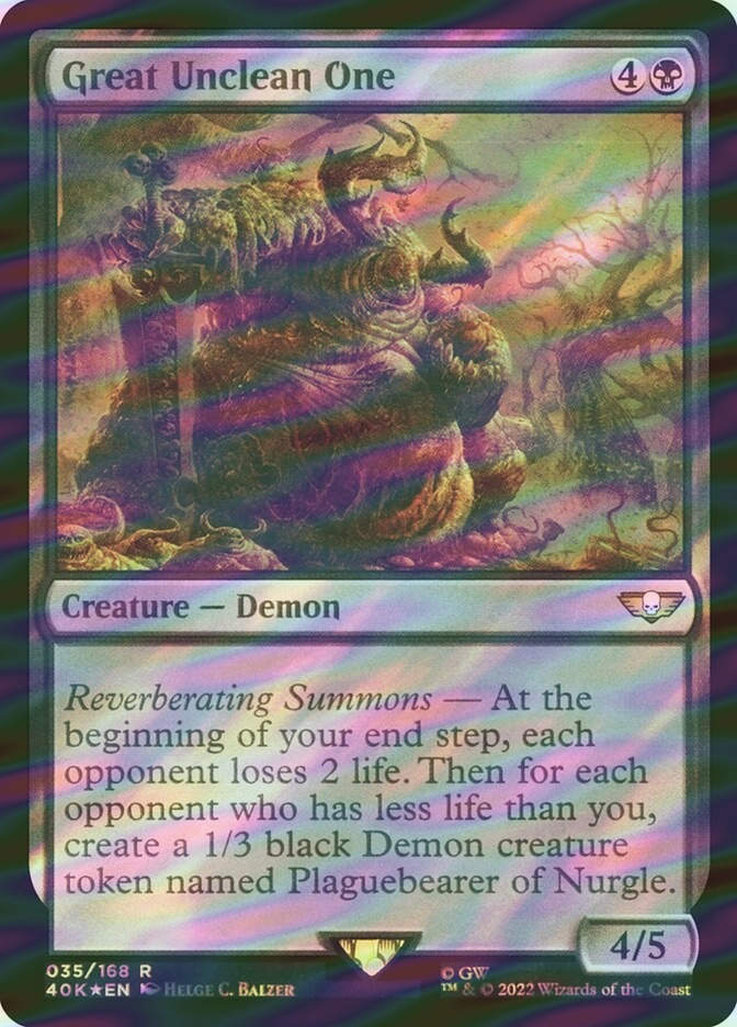 Great Unclean One (40K) (35★) / Surge Foil