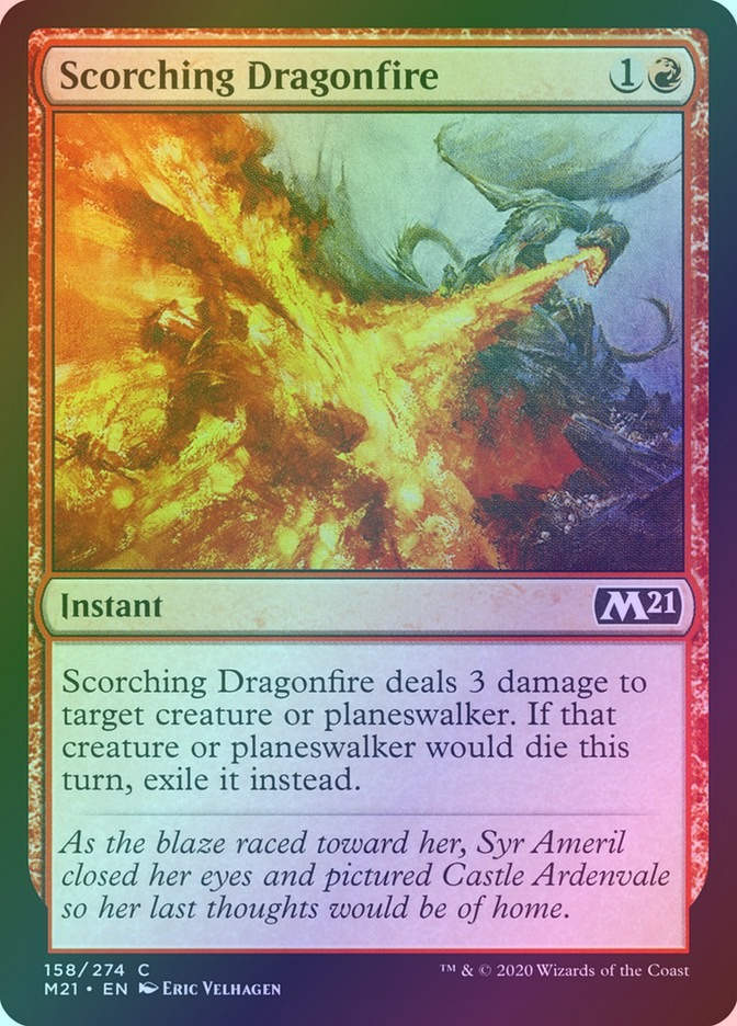 Scorching Dragonfire (M21) (158) / Foil