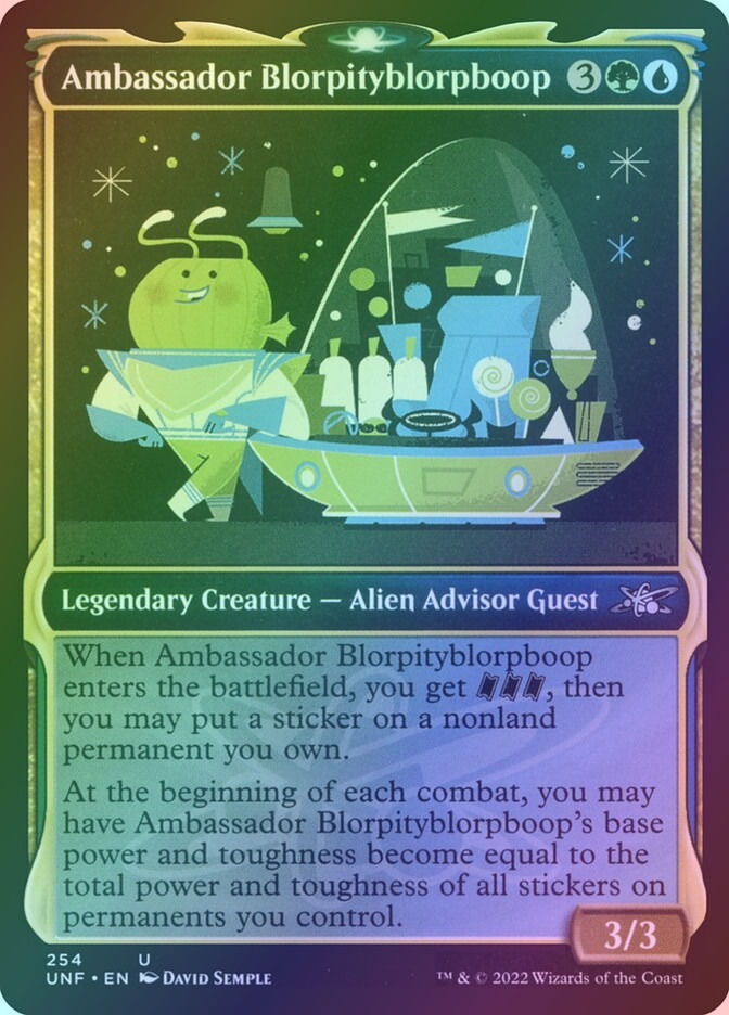 Ambassador Blorpityblorpboop (UNF) (254) / Showcase / Foil