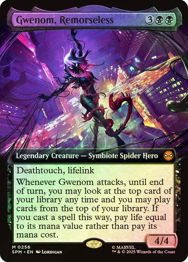 Gwenom, Remorseless (SPM) (256) / Extended Art / Foil