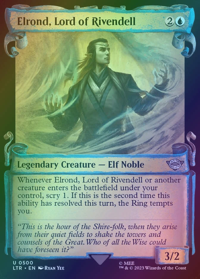 Elrond, Lord of Rivendell (LTR) (500) / Showcase / Foil