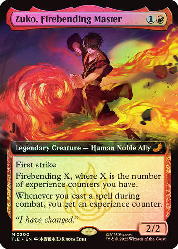Zuko, Firebending Master (TLE) (200) / Extended Art / Foil