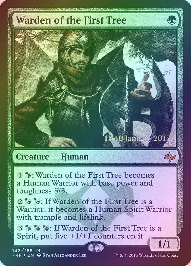 Warden of the First Tree (PFRF) (143s) / Foil