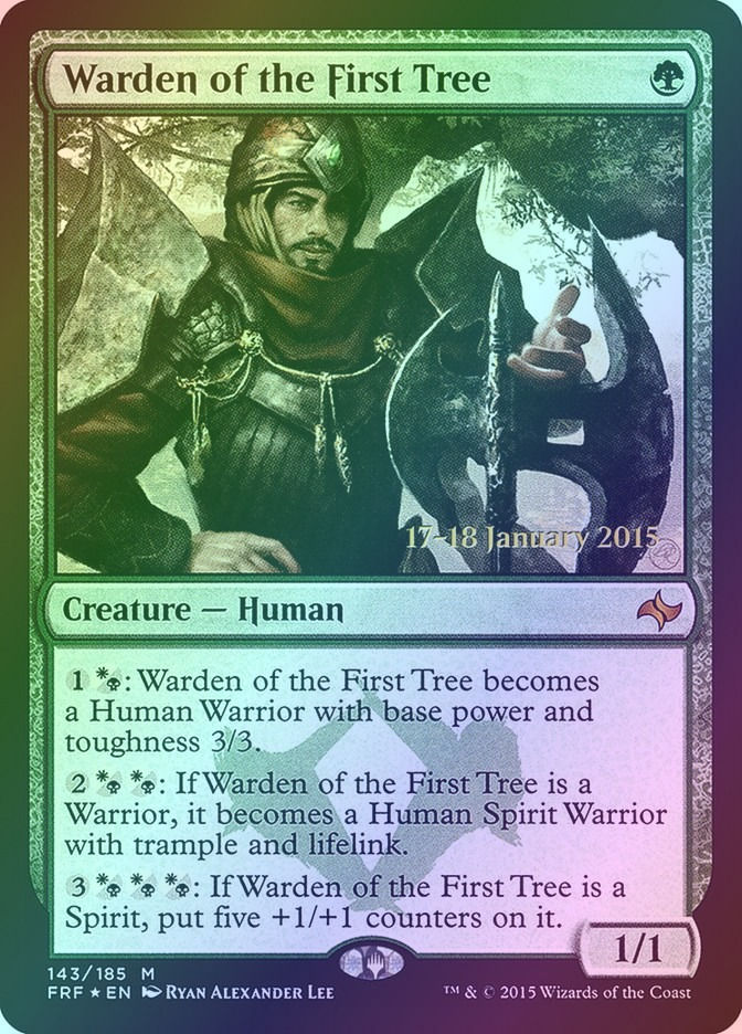 Warden of the First Tree (PFRF) (143s) / Foil