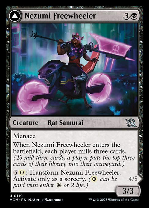 Nezumi Freewheeler // Hideous Fleshwheeler (mom)