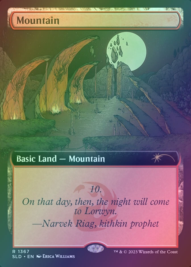 Mountain (SLD) (1367) / Extended Art / Foil