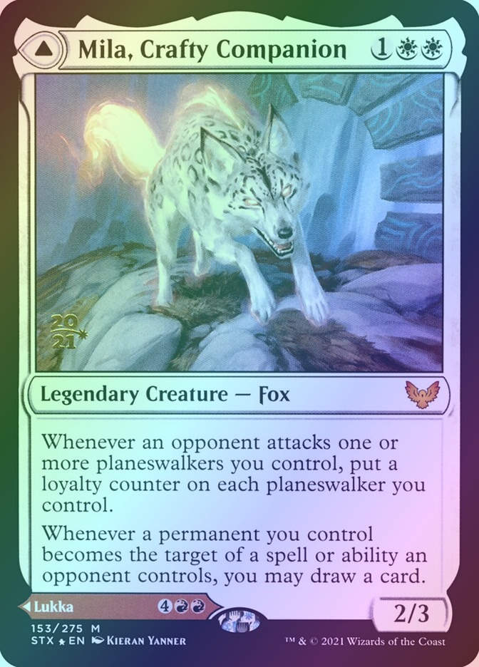 Mila, Crafty Companion // Lukka, Wayward Bonder (PSTX) (153s) / Foil