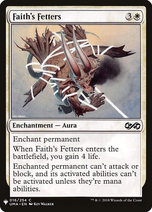 Faith's Fetters (PLST) (UMA-16)