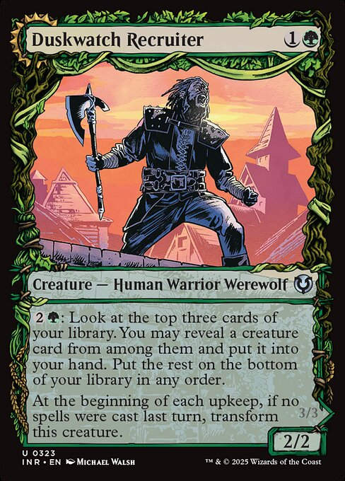 Duskwatch Recruiter // Krallenhorde Howler (INR) (323) / Showcase