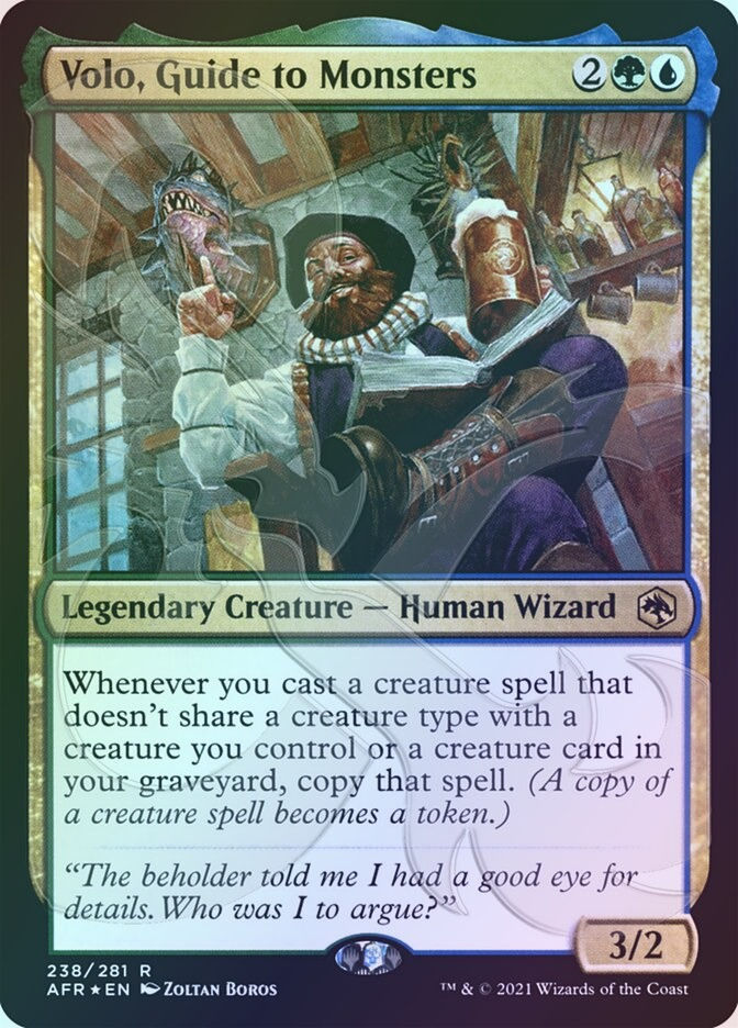 Volo, Guide to Monsters (PAFR) (238a) / Embossed Foil