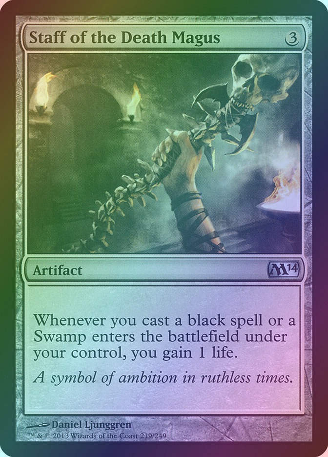 Staff of the Death Magus (M14) (219) / Foil