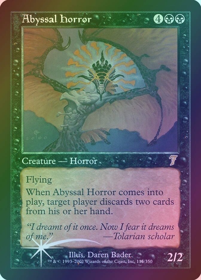 Abyssal Horror (7ED) (115★) / Foil