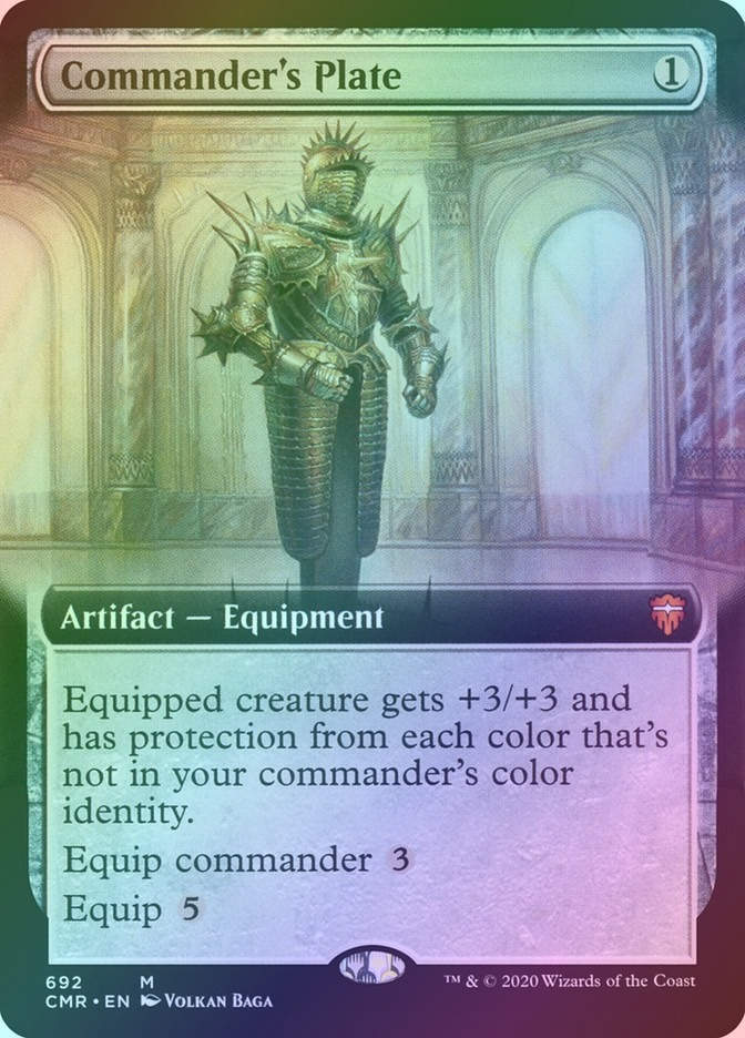 Commander's Plate (CMR) (692) / Extended Art / Foil