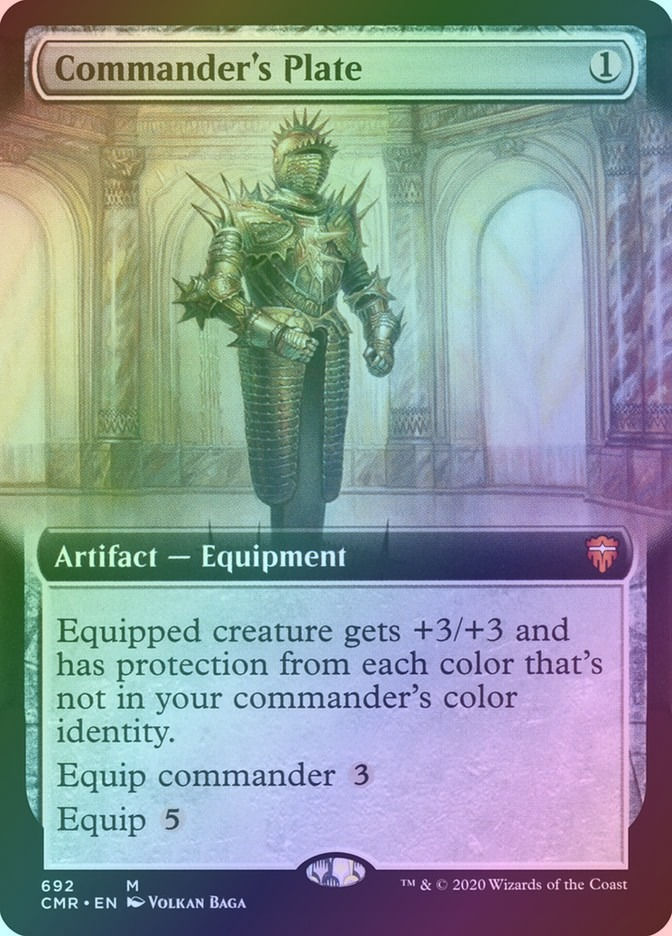 Commander's Plate (CMR) (692) / Extended Art / Foil