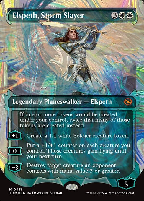 Elspeth, Storm Slayer (TDM) (411) / Ghostfire Halo Foil
