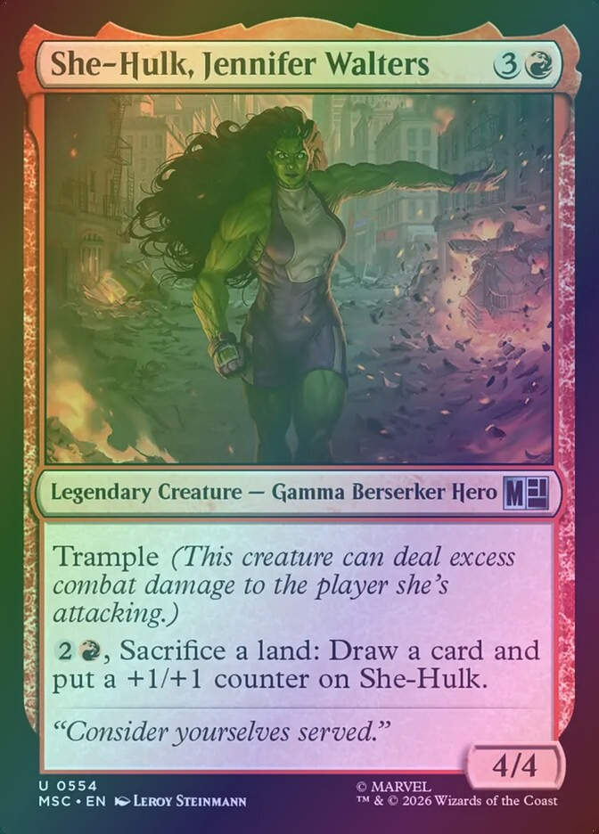 She-Hulk, Jennifer Walters (MSC) (554) / Foil