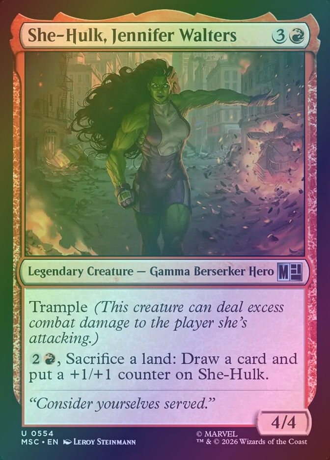 She-Hulk, Jennifer Walters (MSC) (554) / Foil