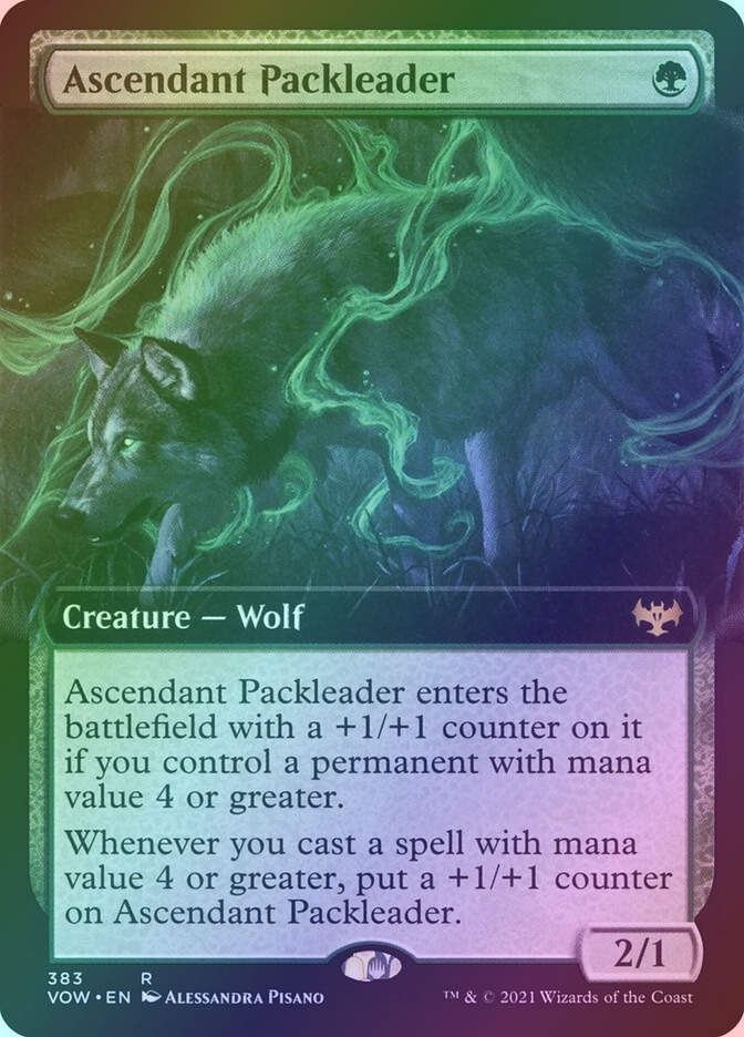 Ascendant Packleader (VOW) (383) / Extended Art / Foil