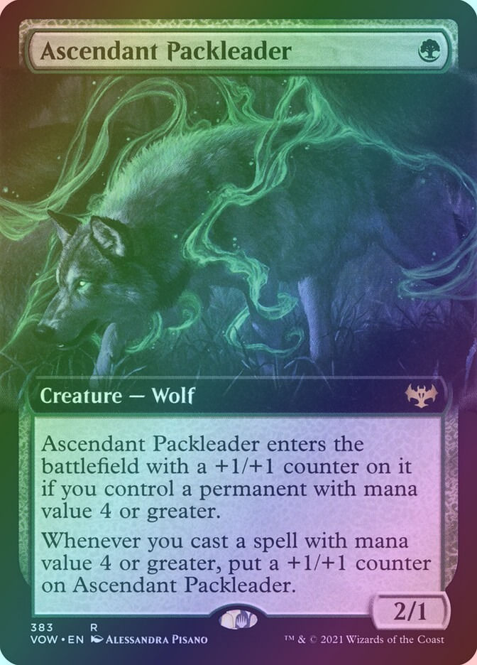 Ascendant Packleader (VOW) (383) / Extended Art / Foil