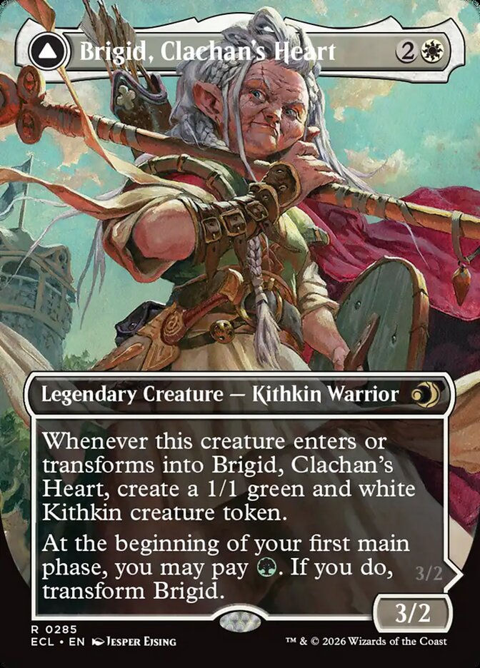Brigid, Clachan's Heart // Brigid, Doun's Mind (ECL) (285) / Borderless — cara 1 de 2