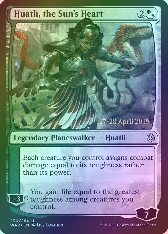 Huatli, the Sun's Heart (PWAR) (230s) / Foil