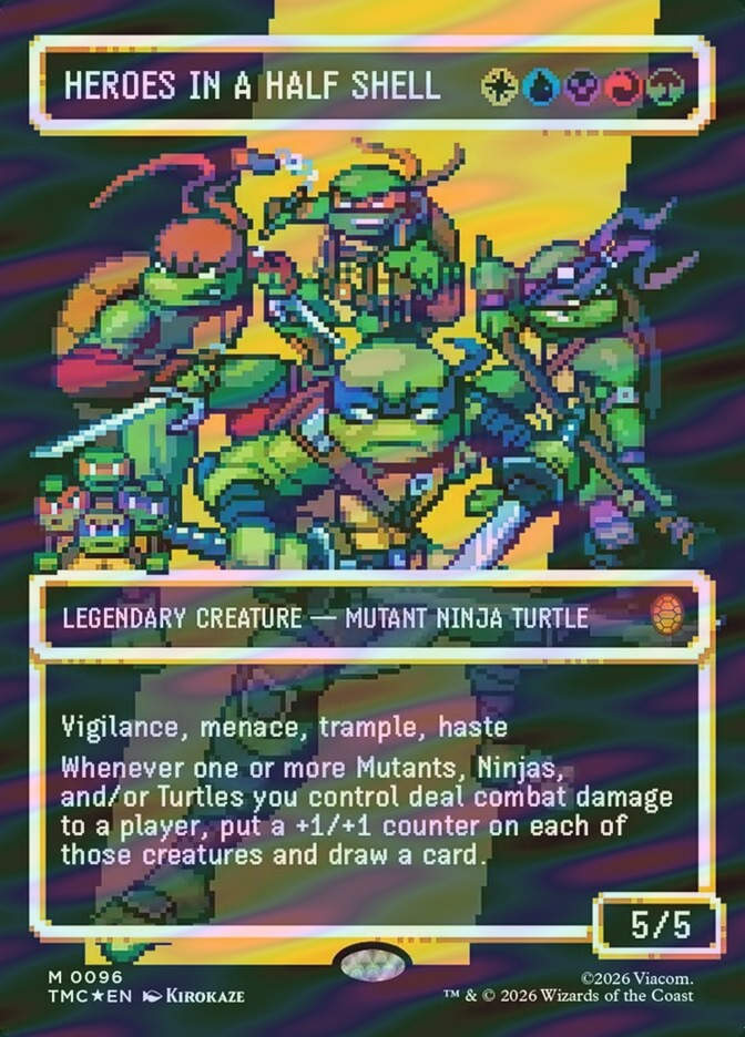 Heroes in a Half Shell (TMC) (96) / Borderless / Surge Foil