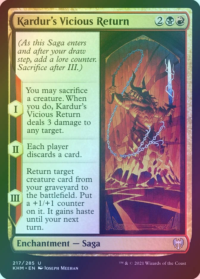 Kardur's Vicious Return (KHM) (217) / Foil
