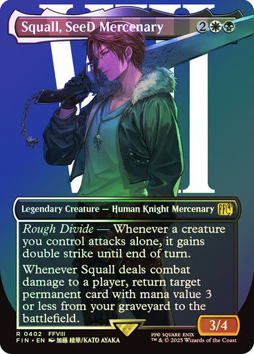 Squall, SeeD Mercenary (FIN) (402) / Borderless / Foil