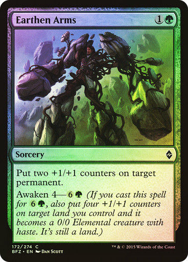 Earthen Arms (BFZ) (172) / Foil
