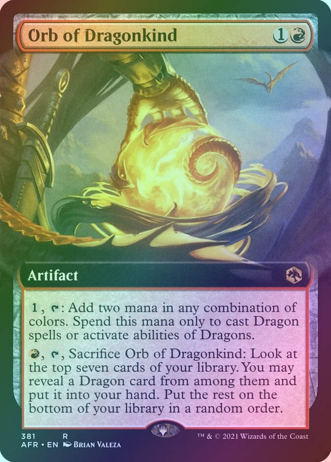 Orb of Dragonkind (AFR) (381) / Extended Art / Foil