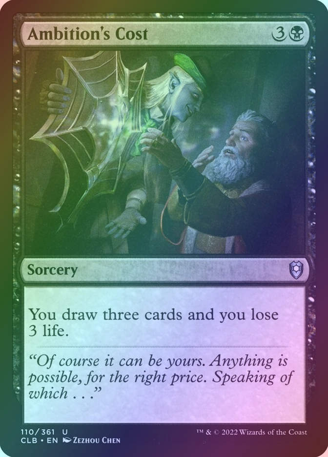 Ambition's Cost (CLB) (110) / Foil