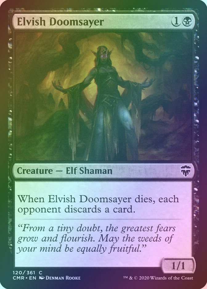 Elvish Doomsayer (CMR) (120) / Foil