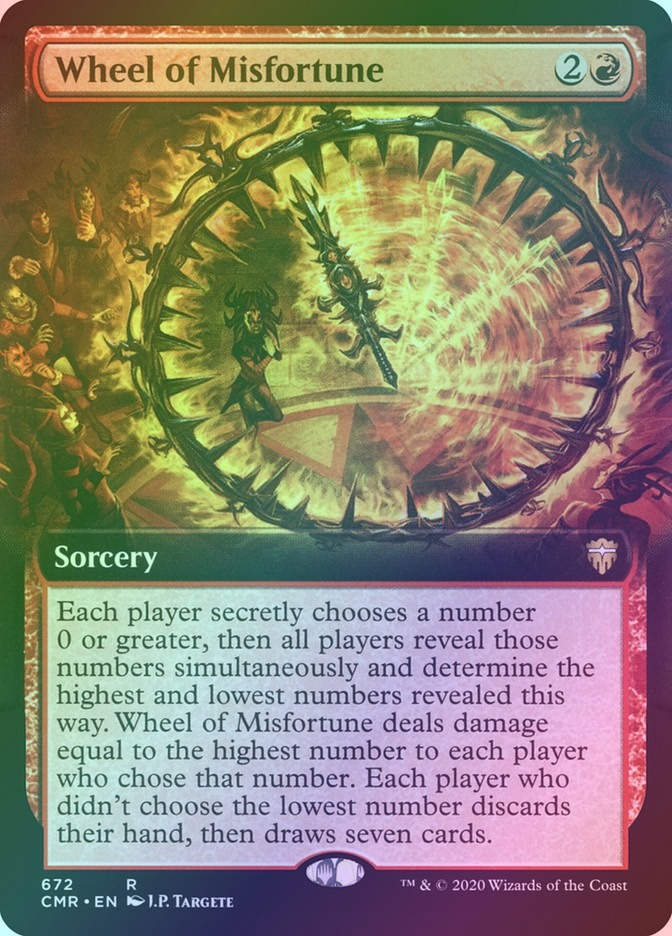 Wheel of Misfortune (CMR) (672) / Extended Art / Foil