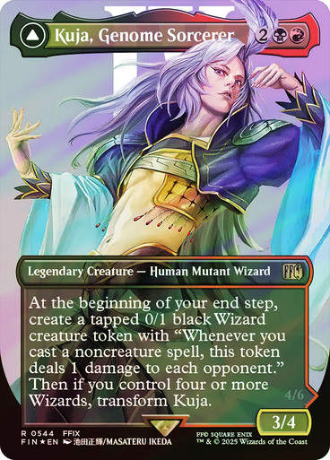 Kuja, Genome Sorcerer // (FIN) (544) / Borderless / Surge Foil