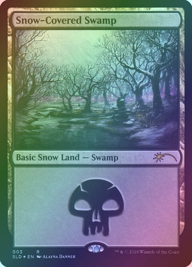 Snow-Covered Swamp (SLD) (3) / Foil