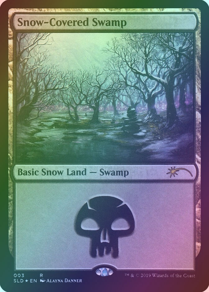 Snow-Covered Swamp (SLD) (3) / Foil