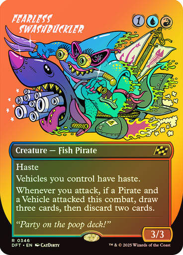 Fearless Swashbuckler (DFT) (346) / Foil / Borderless