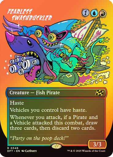 Fearless Swashbuckler (DFT) (346) / Foil / Borderless