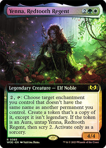 Yenna, Redtooth Regent (woe) / Extended Art Foil