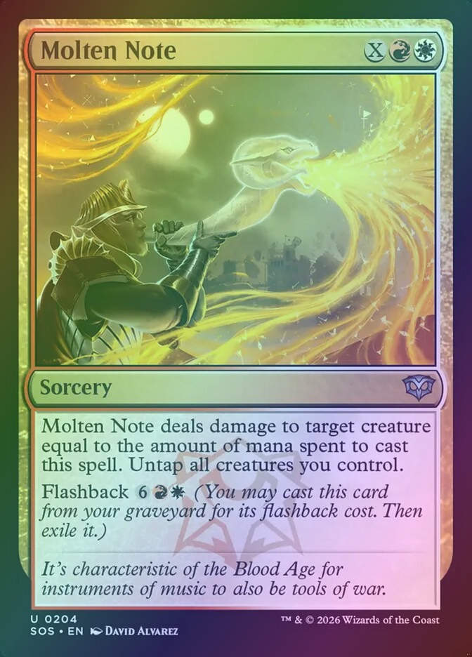Molten Note (SOS) (204) / Foil