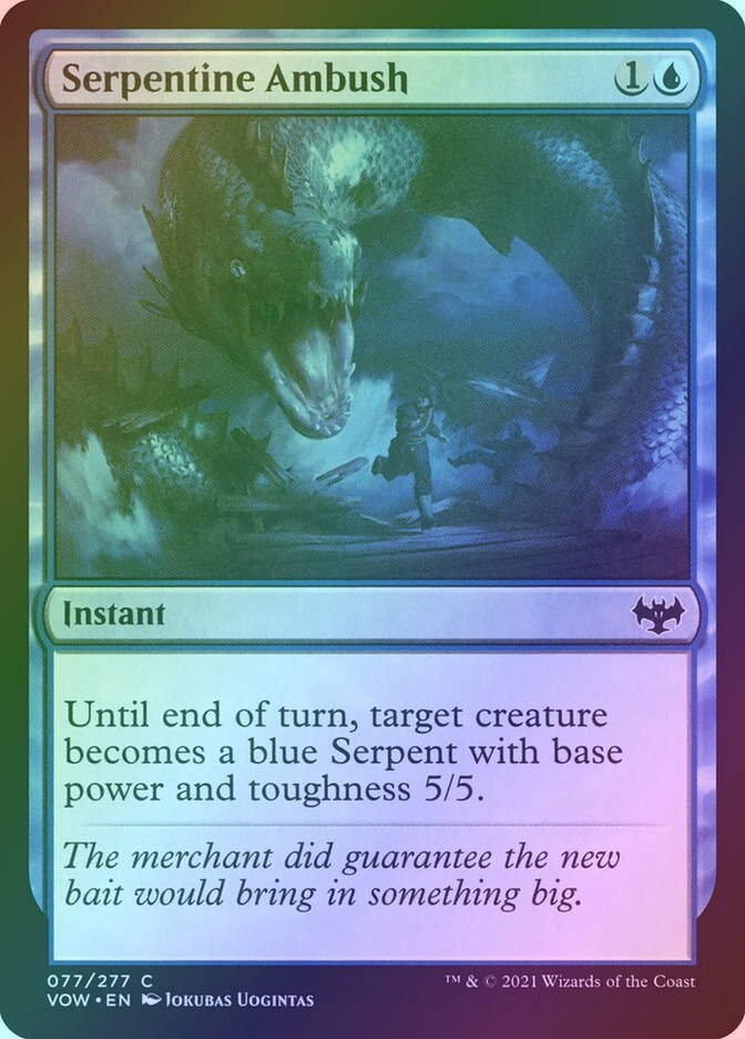 Serpentine Ambush (VOW) (77) / Foil